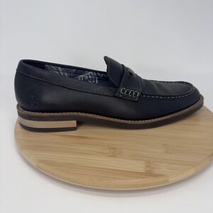 Original Penguin Benson Shoes Mens Size 11 Black Leather Penny Loafers Dress